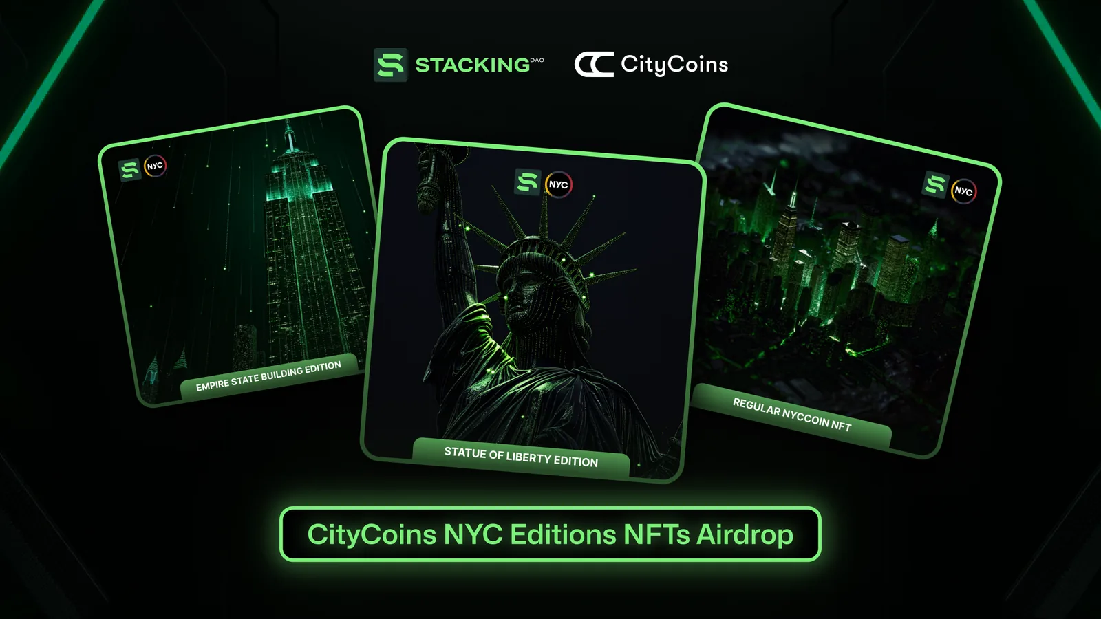 CityCoins NYC edition NFTs are being airdropped!