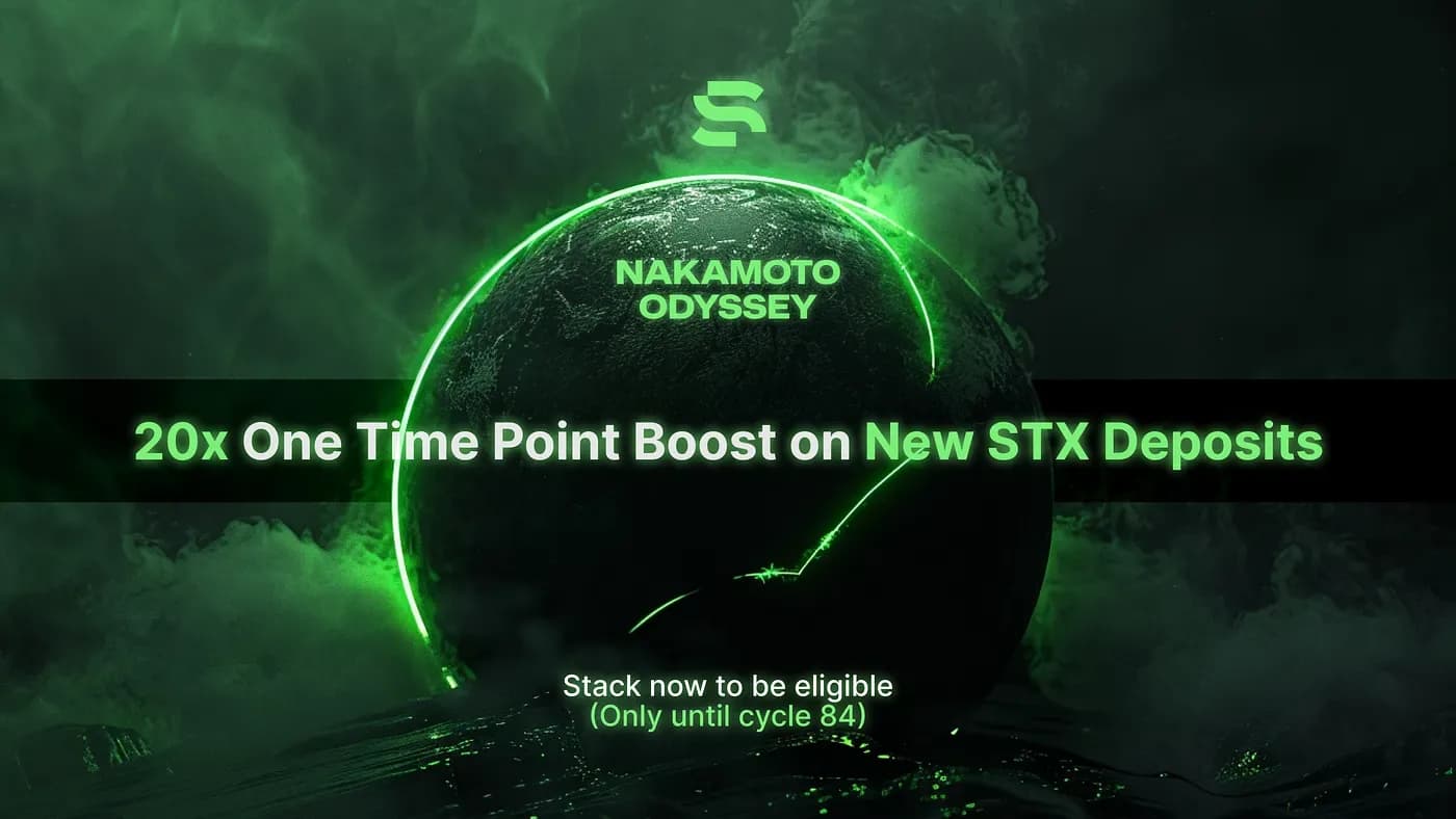 The Nakamoto Odyssey: 20x point Boost on New deposits and More