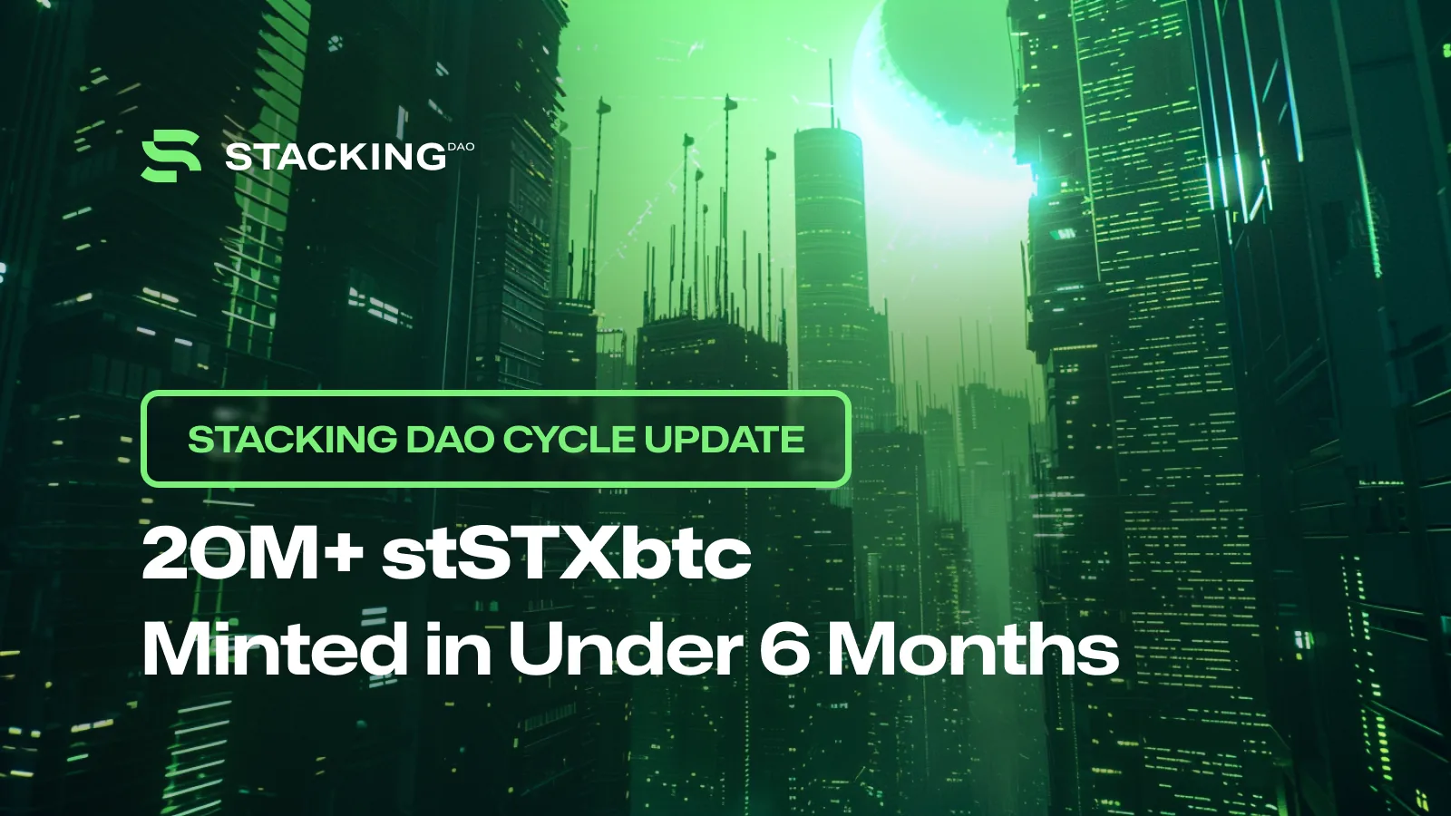 Stacking DAO Cycle Update: 20M+ stSTXbtc Minted in Under 6 Months